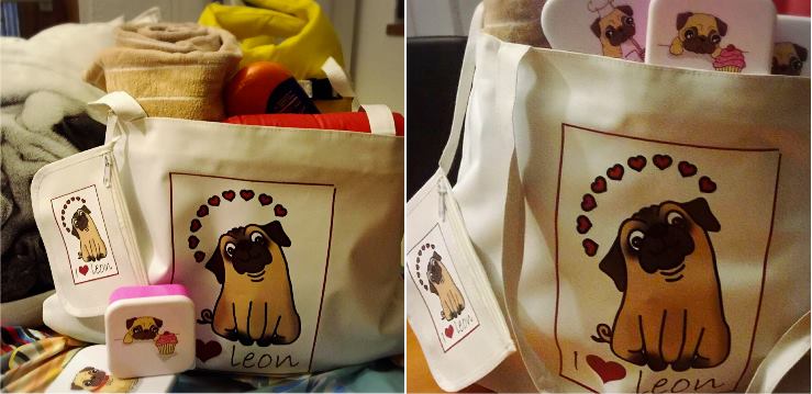 BORSA DA MARE ( e da amare!) I LOVE LEON In cotone cerato, antisporco misure cm 48x37x12,5, con borsellino coordinato estraibile. NUMERO PEZZI DISPONIBILI : 5 contributo minimo richiesto € 35 inclusa la spedizione