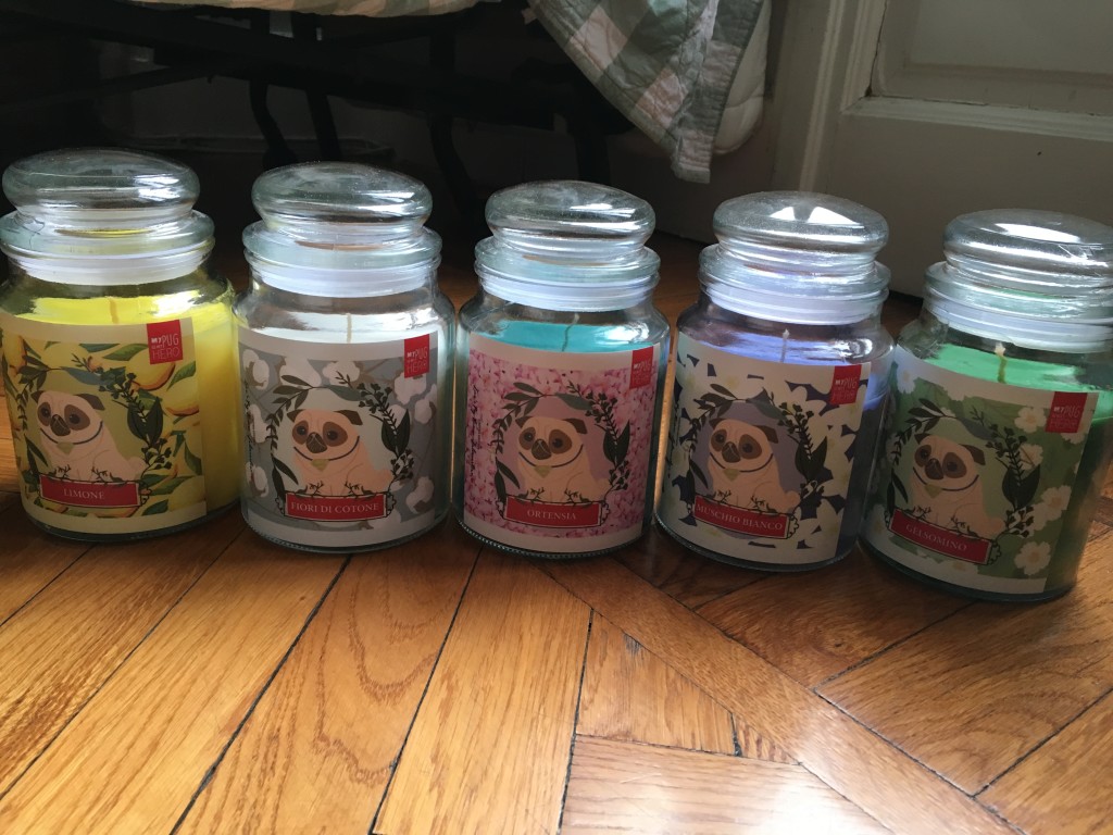 CANDELE PUG CHRISTMAS. grandi DISPONIBILITA' : 1 Mango \ 2 gelsomino\ 1 fiori di cotone \ 2 muschio bianco \ 1 ortensia \ 2 limone CONTRIBUTO MINIMO RICHIESTO : € 25 inclusa spedizione PER ORDINARE: Invia un'email a leonspugrescue@gmail.com , specificando ordine CON NOME ARTICOLO e indirizzo di spedizione. Invia il tuo contributo tramite bonifico bancario a: LEON S PUG RESCUE SALVACARLINO UNICREDIT ( MILANO) IT 94 D 02008 01623 000101415047 oppure puoi versare il tuo contributo utilizzando l'opzione paypal direttamente accessibile dal nostro sito internet PERFAVORE CONTATTACI PER ACCERTARTI CHE L'ARTICOLO SIA ANCORA DISPONIBILE PRIMA DI INVIARE IL TUO CONTRIBUTO !