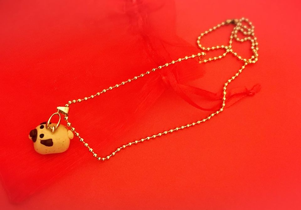 CATENINA PIGGY PUG ideate , realizzate e donate al Rescue dalla speciale mamma salvacarlina Valentina NUMERO PEZZI DISPONIBILI : tanti ! contributo minimo richiesto € 12 inclusa la spedizione