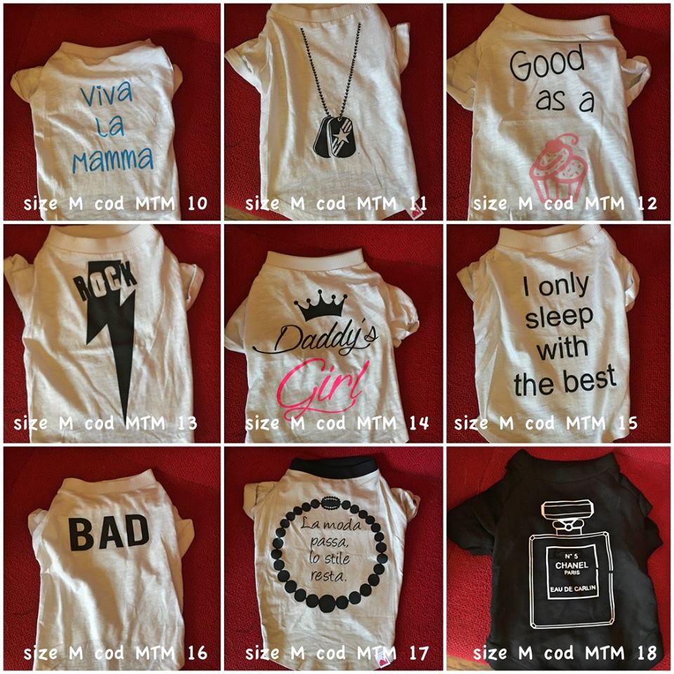 Ringraziamo il brand Pimp My Pug per gli articoli donati al nostro Rescue perché potessero essere venduti sul nostro Temporary Store a scopo di raccolta fondi. DISPONIBILITA' : n 1 per tipo - taglia M CONTRIBUTO MINIMO RICHIESTO : € 25 inclusa spedizione ( se più di una, € 20 cad) si prega di specificare nell'ordine il codice dell'articolo riportato sulla foto. grazie