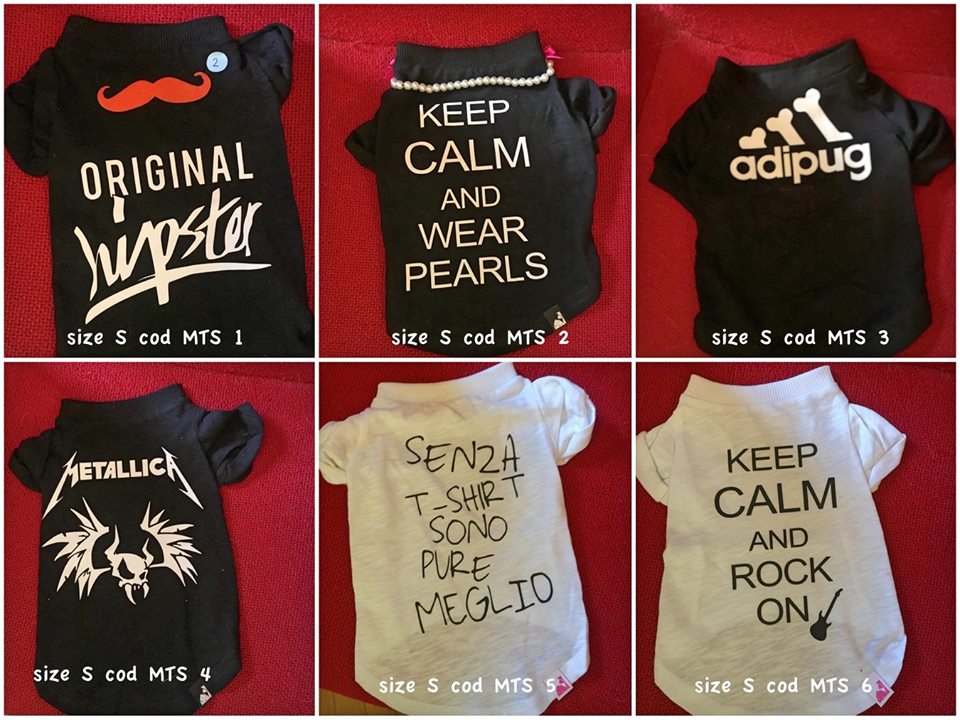 Ringraziamo il brand Pimp My Pug per gli articoli donati al nostro Rescue perché potessero essere venduti sul nostro Temporary Store a scopo di raccolta fondi. DISPONIBILITA' : n 1 per tipo - taglia S CONTRIBUTO MINIMO RICHIESTO : € 25 inclusa spedizione ( se più di una, € 20 cad) si prega di specificare nell'ordine il codice dell'articolo riportato sulla foto. grazie