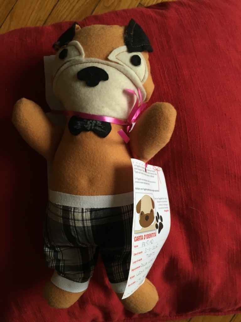 PUGGOTTA PEKINO DISPONIBILITA' : 1 CONTRIBUTO MINIMO RICHIESTO : € 20 inclusa spedizione PER ORDINARE: Invia un'email a leonspugrescue@gmail.com , specificando ordine CON NOME ARTICOLO e indirizzo di spedizione. Invia il tuo contributo tramite bonifico bancario a: LEON S PUG RESCUE SALVACARLINO UNICREDIT ( MILANO) IT 94 D 02008 01623 000101415047 oppure puoi versare il tuo contributo utilizzando l'opzione paypal direttamente accessibile dal nostro sito internet PERFAVORE CONTATTACI PER ACCERTARTI CHE L'ARTICOLO SIA ANCORA DISPONIBILE PRIMA DI INVIARE IL TUO CONTRIBUTO !