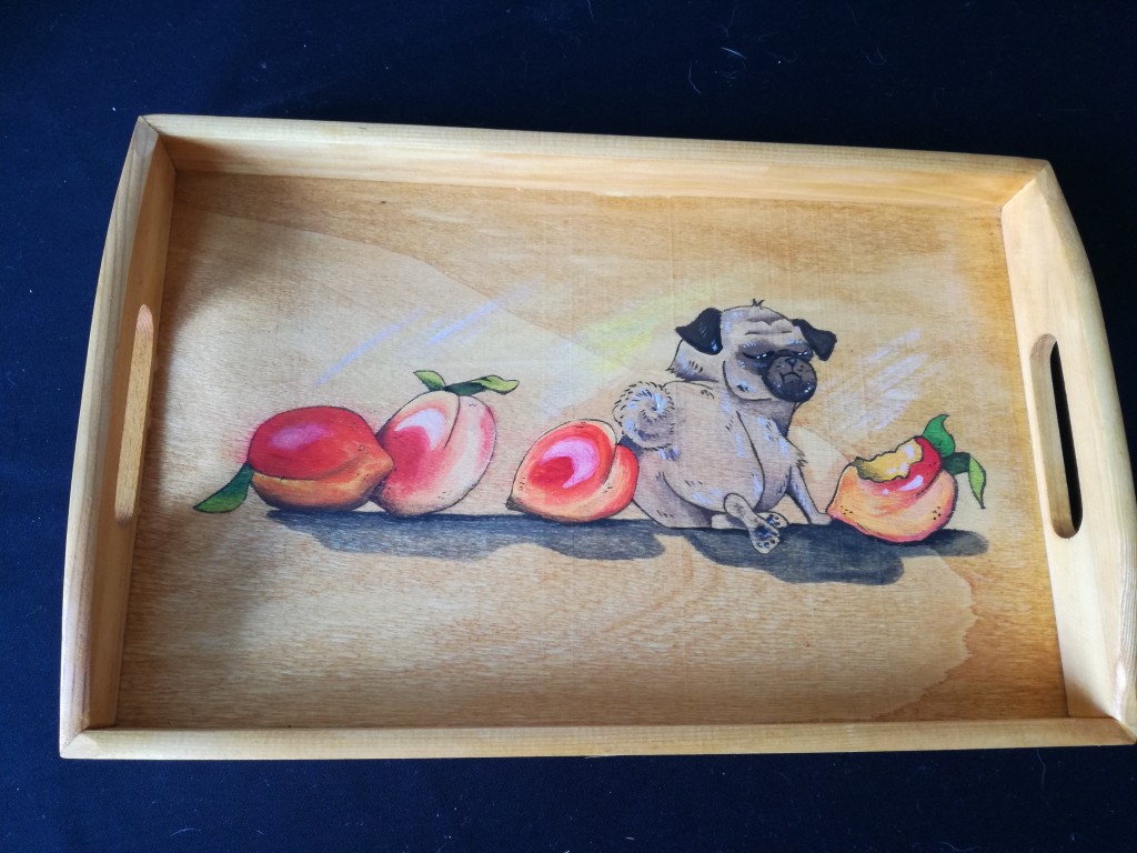 VASSOIO LEGNO DIPINTO A MANO